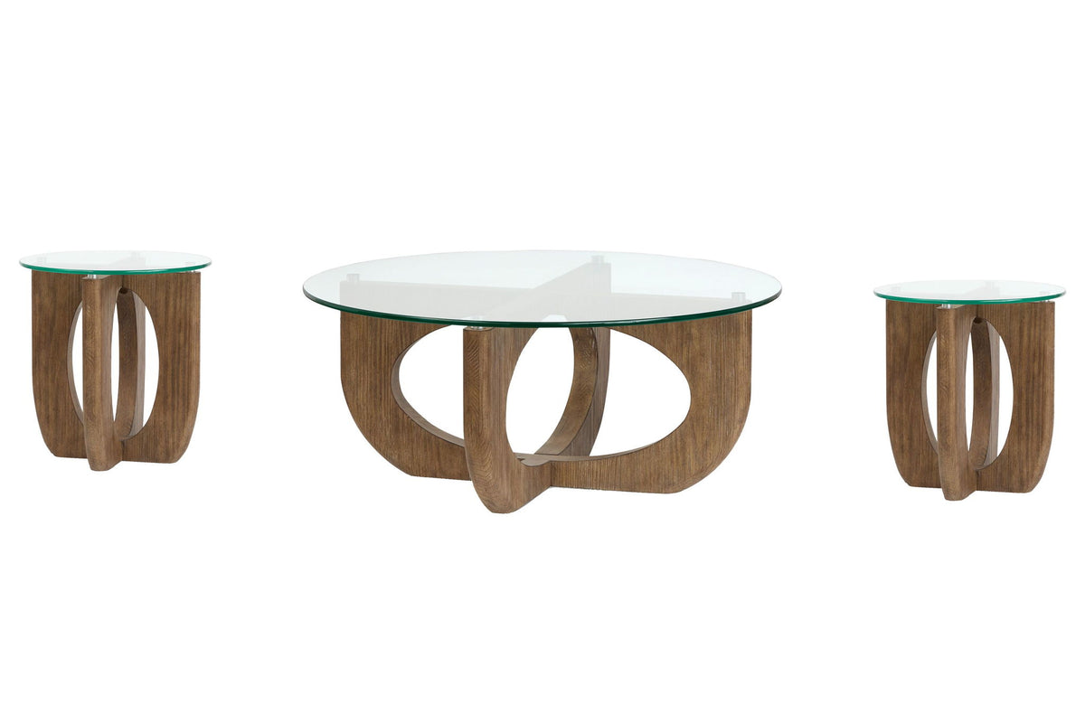 Lainey - Round Cocktail Table Set