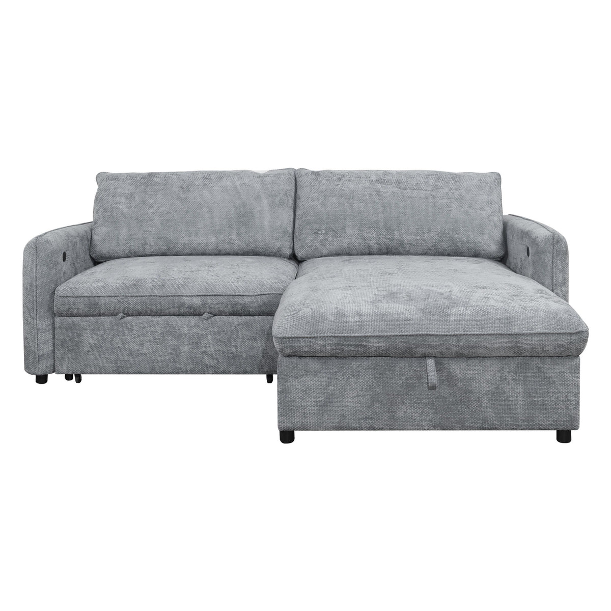 Finn - Storage Chaise - Gray