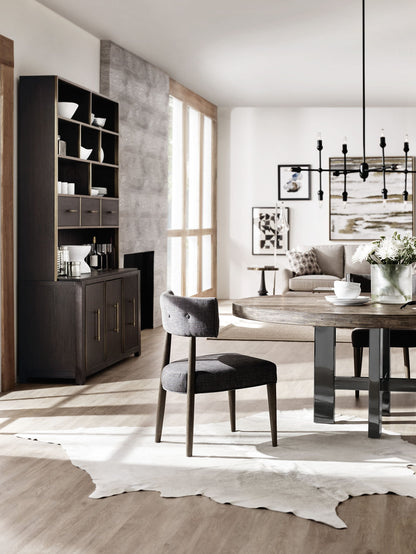 Curata - Upholstered Chair - Dark Gray