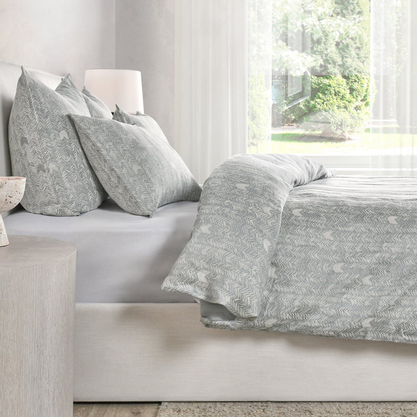 French Herringbone - 3 Piece Duvet Set