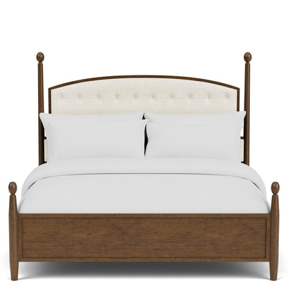 Calhoun - Queen / King Upholstered Bed Rails - Whiskey Oak