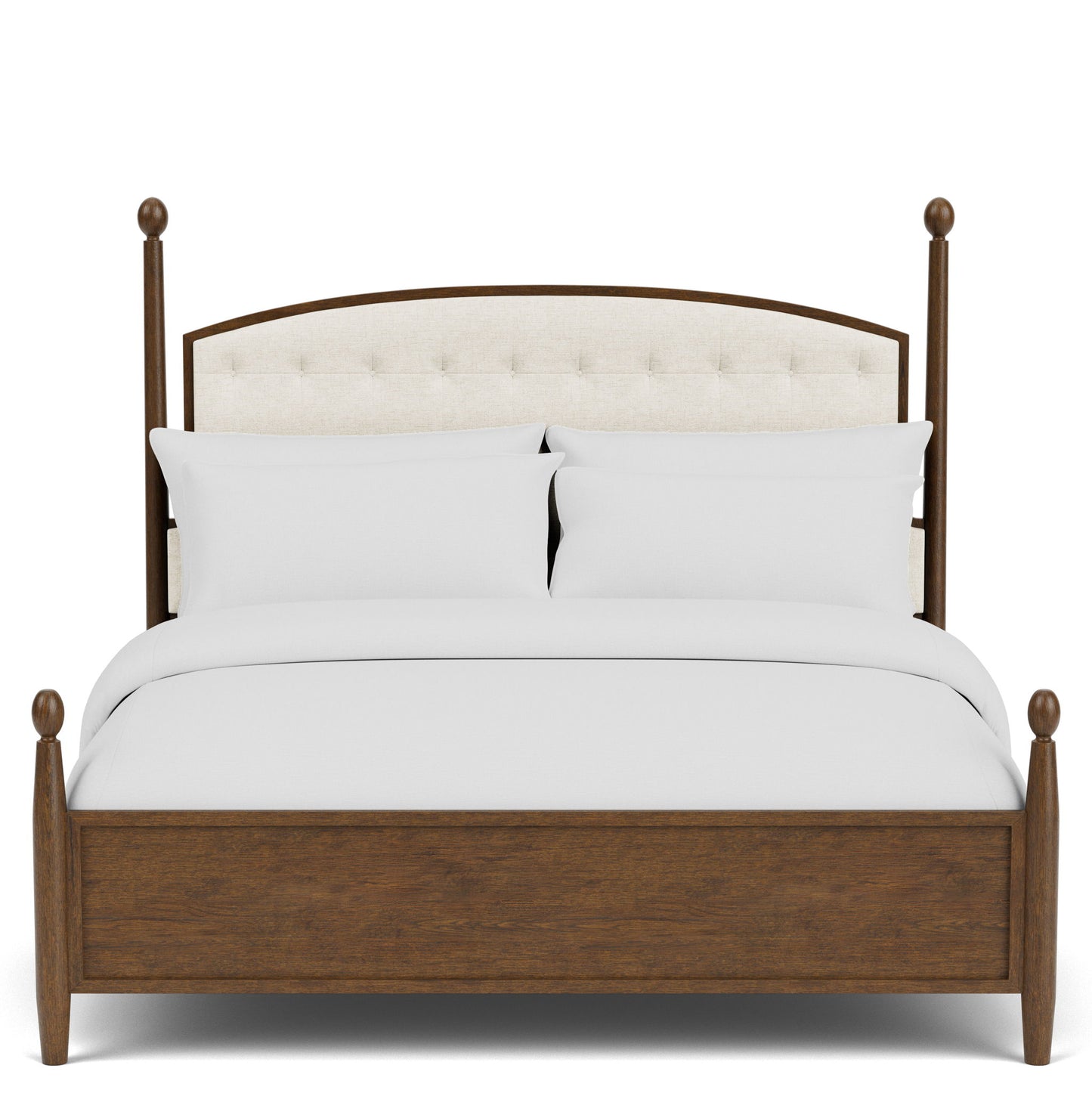 Calhoun - King Upholstered Headboard - Whiskey Oak