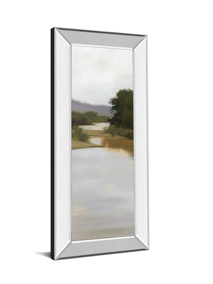 River Journey By Megan Lightell - Mirror Framed Print Wall Art - Gray