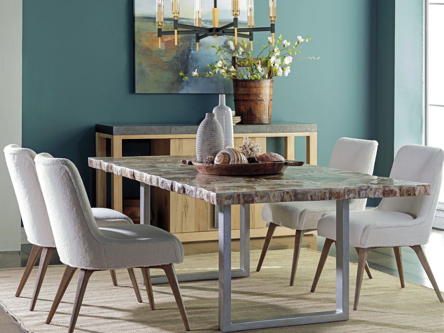 Signature Designs - Caldera Rectangular Dining Table - Light Brown