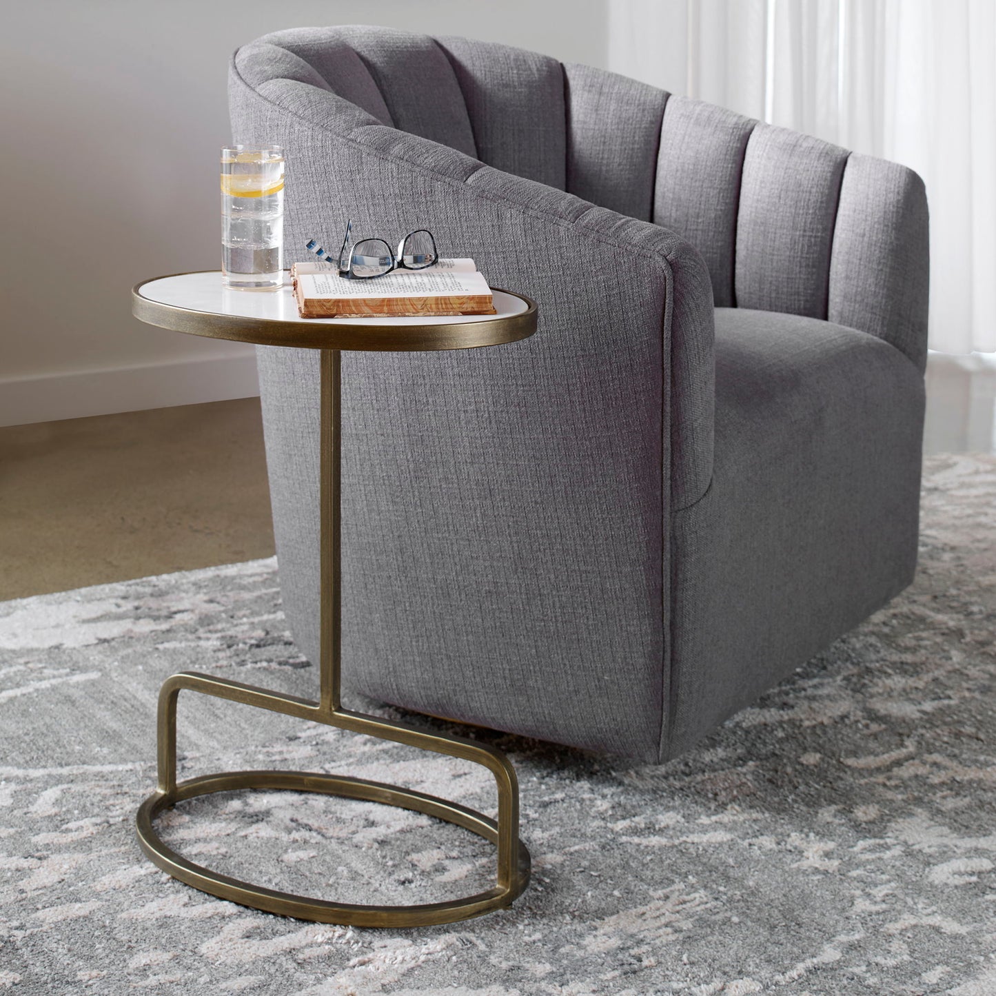Jessenia - Marble Accent Table