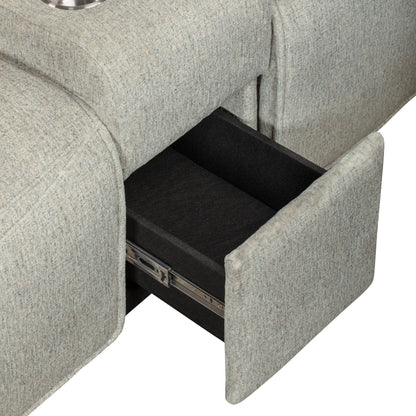 Remsen - LAF Console Loveseat With Dual Recliner - Latte