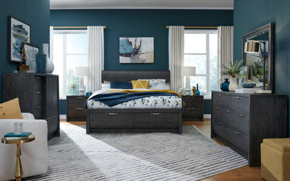 Kinsley - Drawer Nightstand - Black Heron
