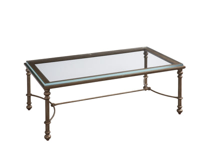 Laguna - Bluff Metal And Glass Table