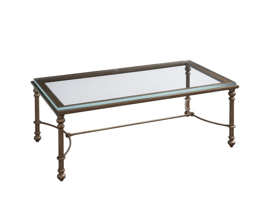 Laguna - Bluff Metal And Glass Table