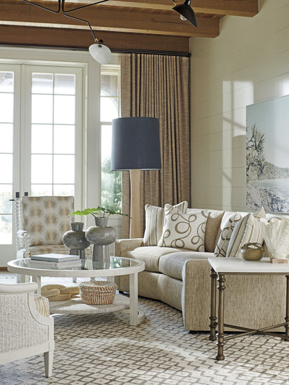 Ocean Breeze - Flagler Rectangular Marble Top Table