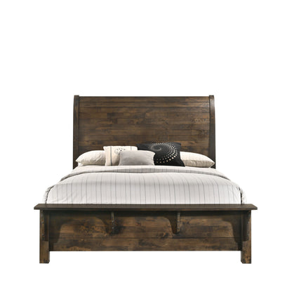 Blue Ridge - 5/0 Queen Headboard - Rustic Gray