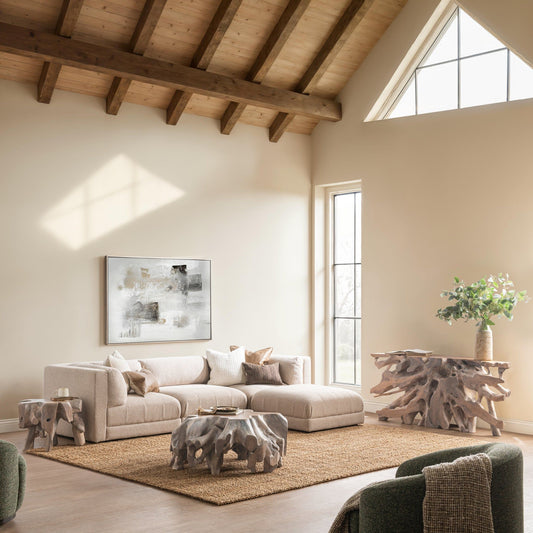 Cypress - Root Coffee Table - Natural White Wash