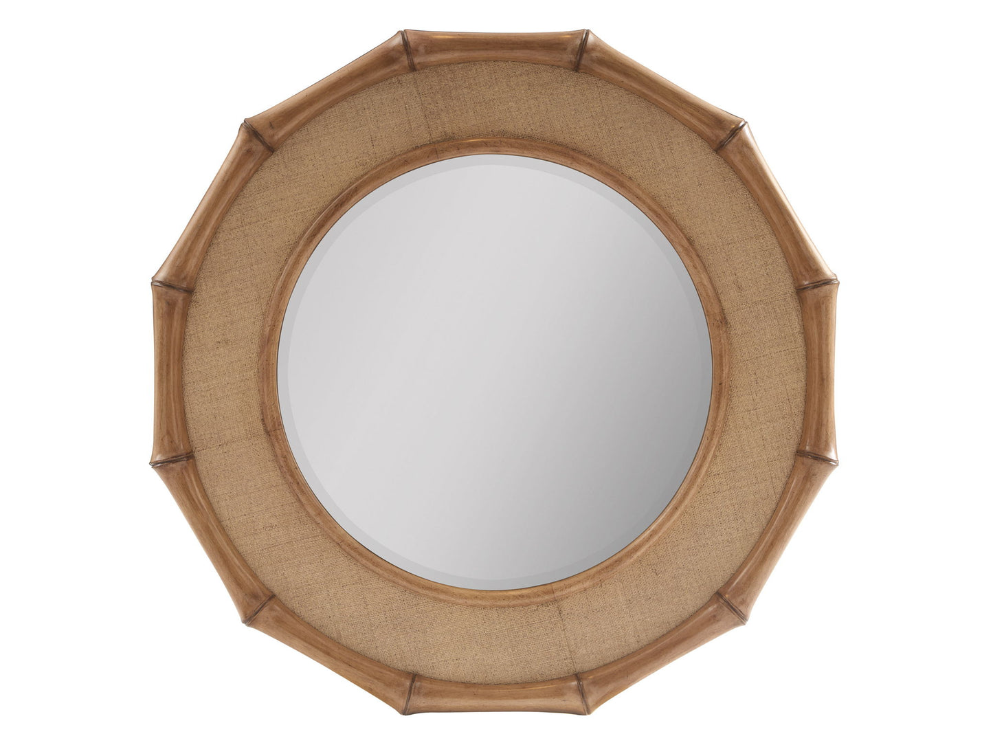 Key Biscayne - Cobia Round Mirror - Light Brown