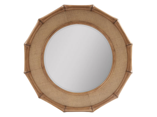 Key Biscayne - Cobia Round Mirror - Light Brown