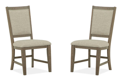 Paxton Place - Step Upholstered Side Chair (Set of 2) - Dovetail Gray