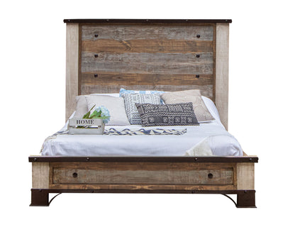 Antique - King Headboard - Multicolor