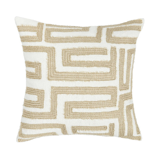Villa Classics - Mateo 22" x 22" Pillow - Metallic Gold / Ivory