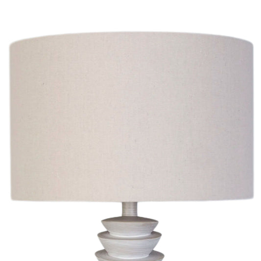 Sculpted Drift Resin Table Lamp (Set of 2) - Distessed White