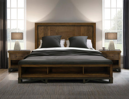 Walnut - Queen Rails - Walnut Brown