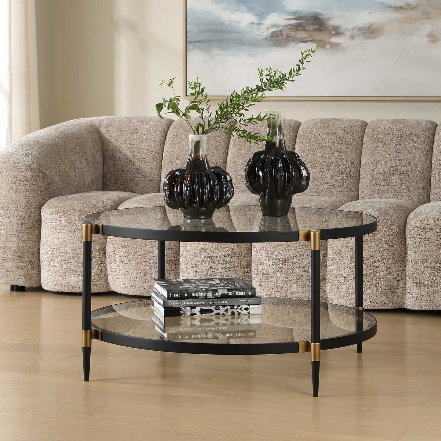 Chadid - Round Glass Table