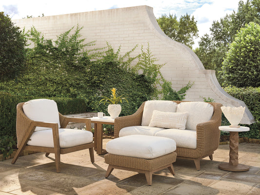 Isle Of Palms - Loveseat - Dark Brown / White