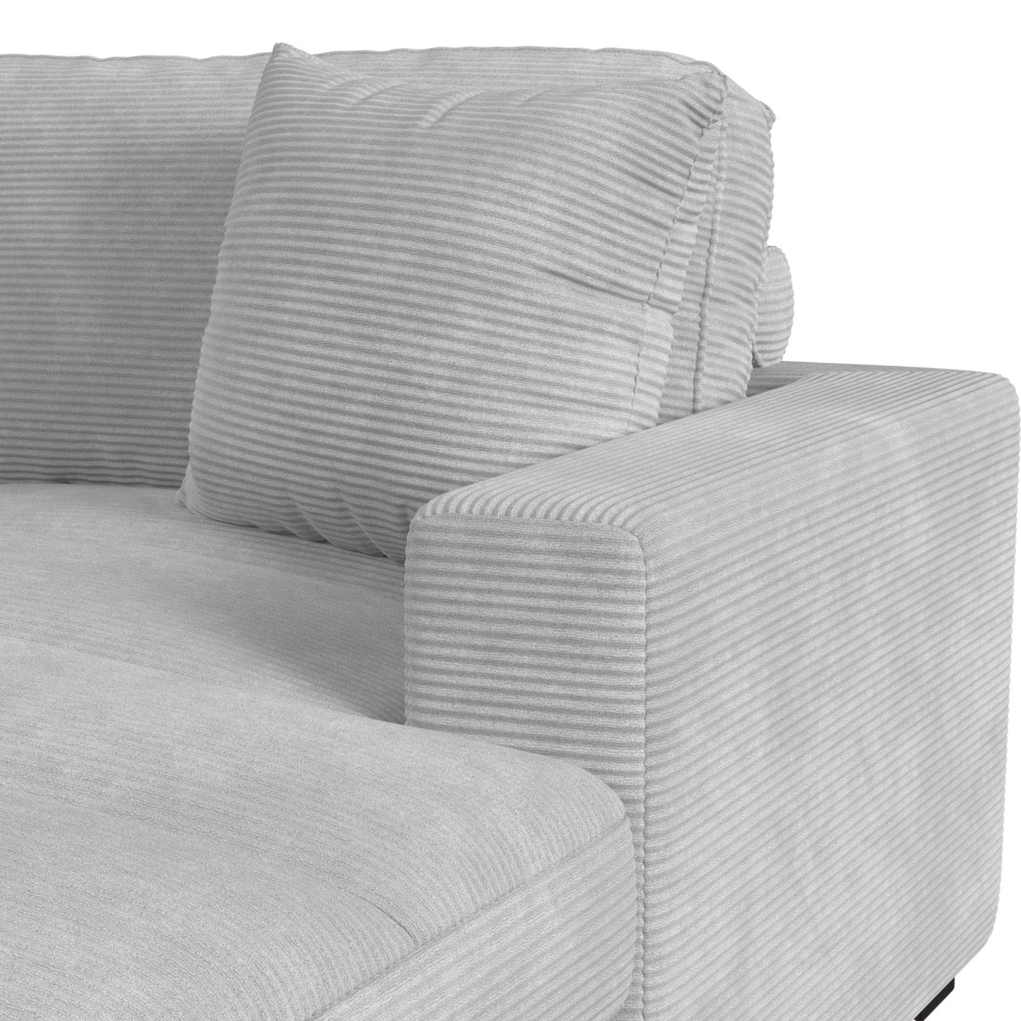 Arizona - Modular RHF Chaise With 1 Pillow 20" - Steno Stone