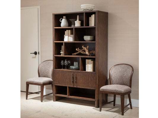 Belville - Display Cabinet - Chestnut Brown