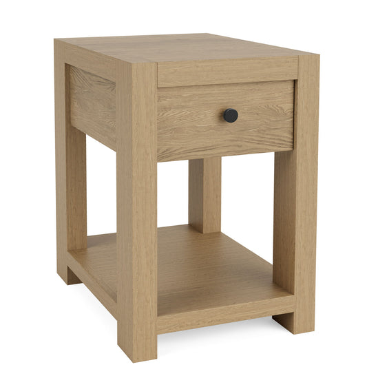Davie - Chairside Table - Light Brown