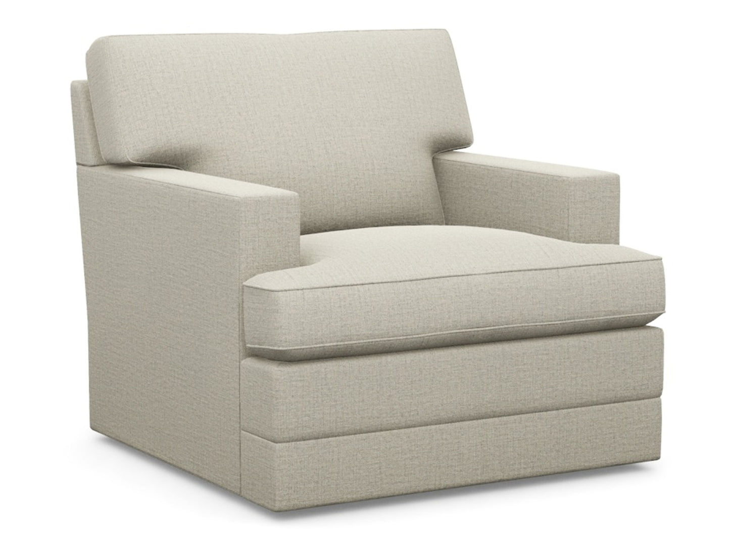Lexington Upholstery - Tanner Swivel Chair - Light Blue / White