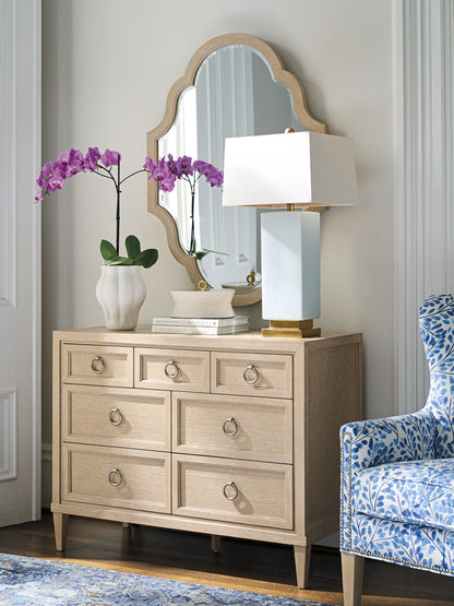 Sunday Morning - Alden Pattern Cut Mirror - Beige