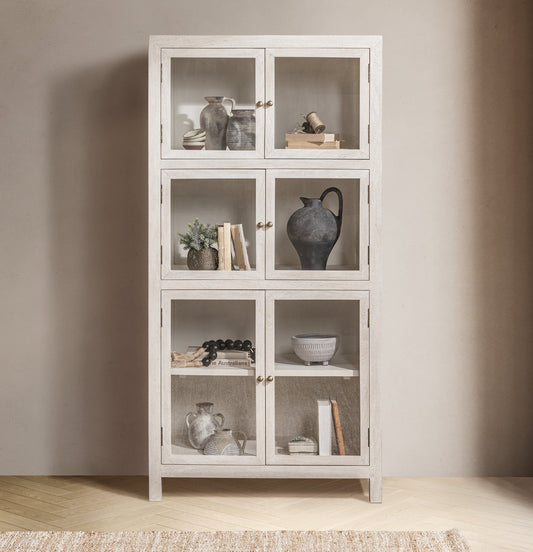 Hera - Display Cabinet - Creamwood