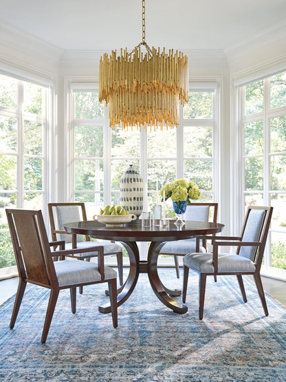 Rendezvous - Warwick Round Dining Table - Dark Brown