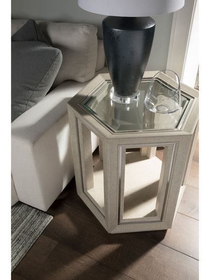 Signature Designs - Zeitgeist Linen Hexagonal End Table