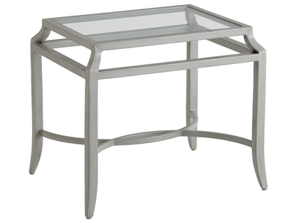 Silver Sands - Rectangular End Table - Pearl Silver