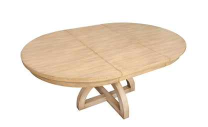 Coventry - Extendable 48" Round Dining Table - Honey Maple