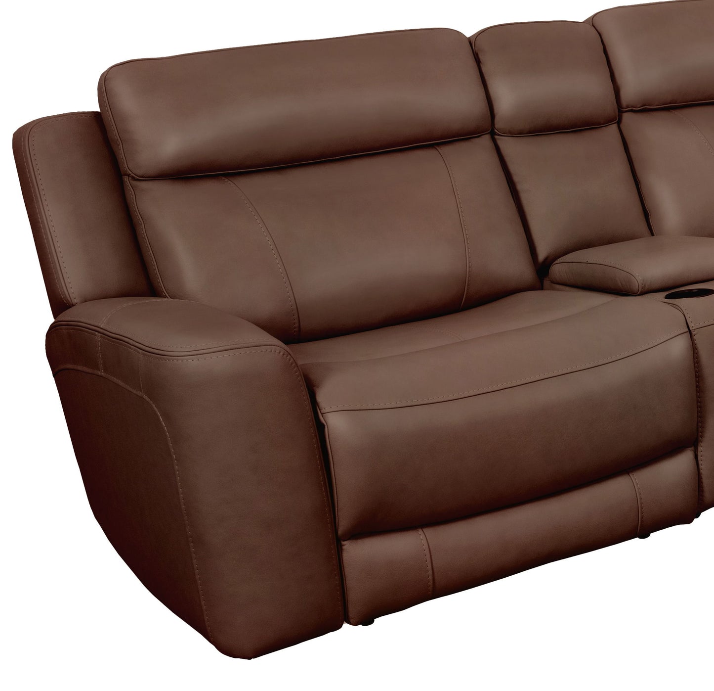 Calgary - Power Left Arm Facing Recliner P2 - Autumn Umber