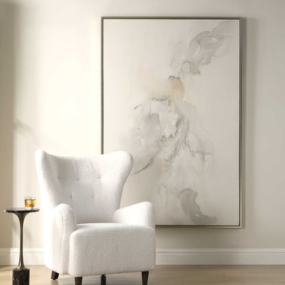 Evaporate - Abstract Art - Brown / Gray / Silver / Woodtone