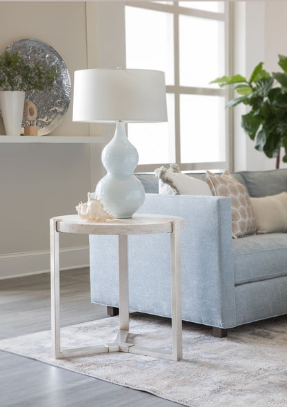 Signature Designs - Denizen Round Lamp Table - Beige