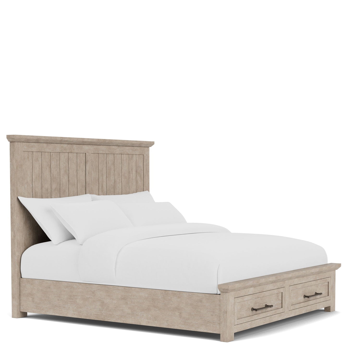 Bennett - Queen Storage Footboard - Frosted Gray