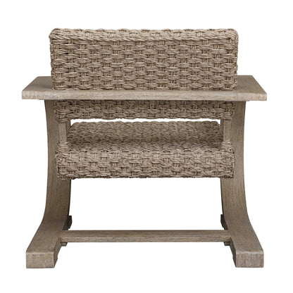 Rehema - Outdoor Wicker Lounge Chair - Gray
