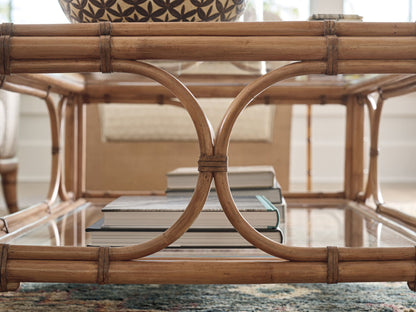 Key Biscayne - Deering Bay Rectangular Cocktail Table - Light Brown