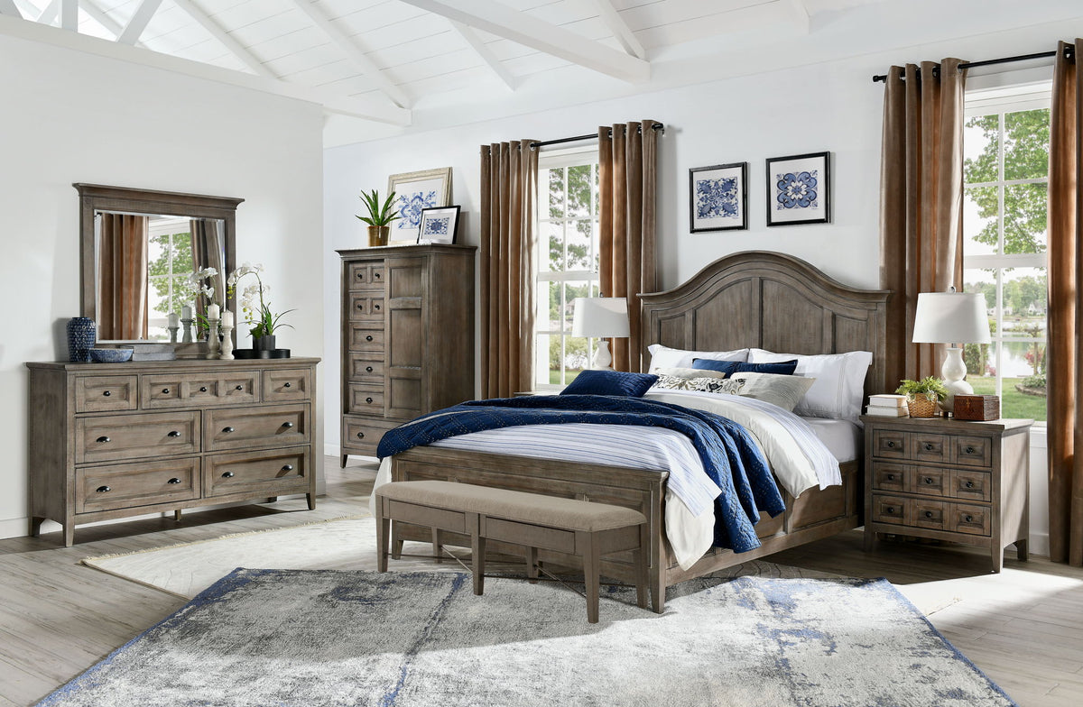 Paxton Place - Wood Door Chest - Dove Tail Gray