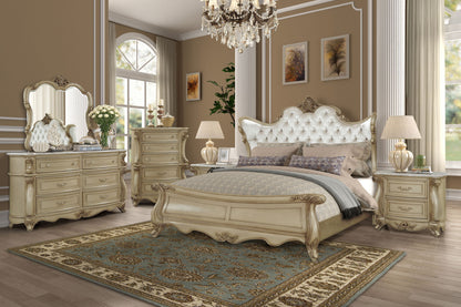 Monique - 5/0 Queen Headboard - Champagne