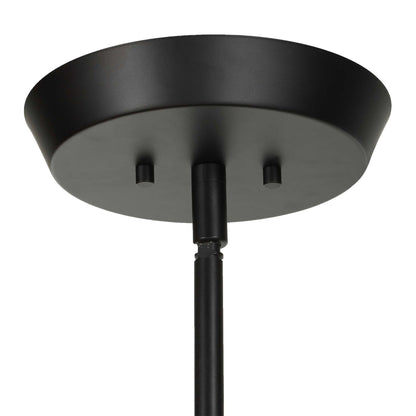 Hoi An - 4 Light Geometric Chandelier - Black