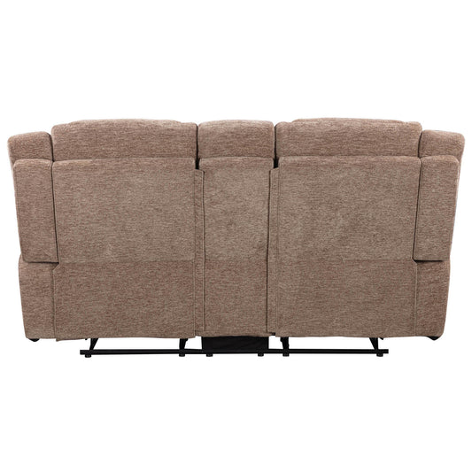 Bruno - Manual Console Loveseat - Plush Tobacco