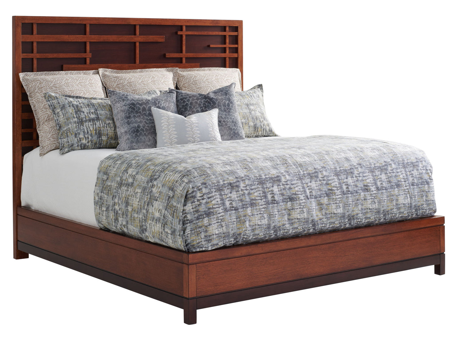Island Fusion - Shanghai Panel Headboard 6/0 California King - Dark Brown