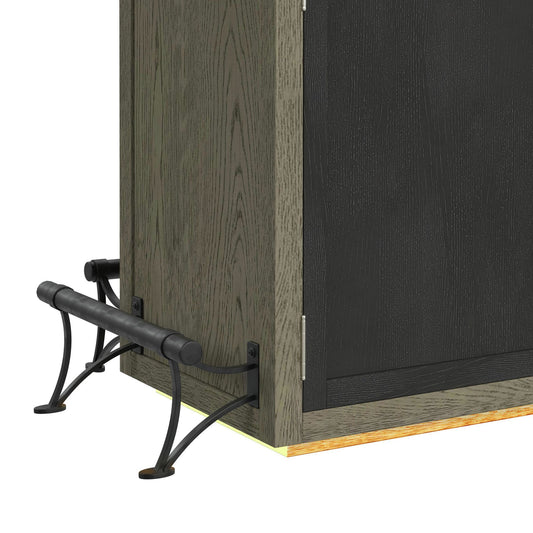 Jemma - Bar Table With Light - Gray And Dark Espresso