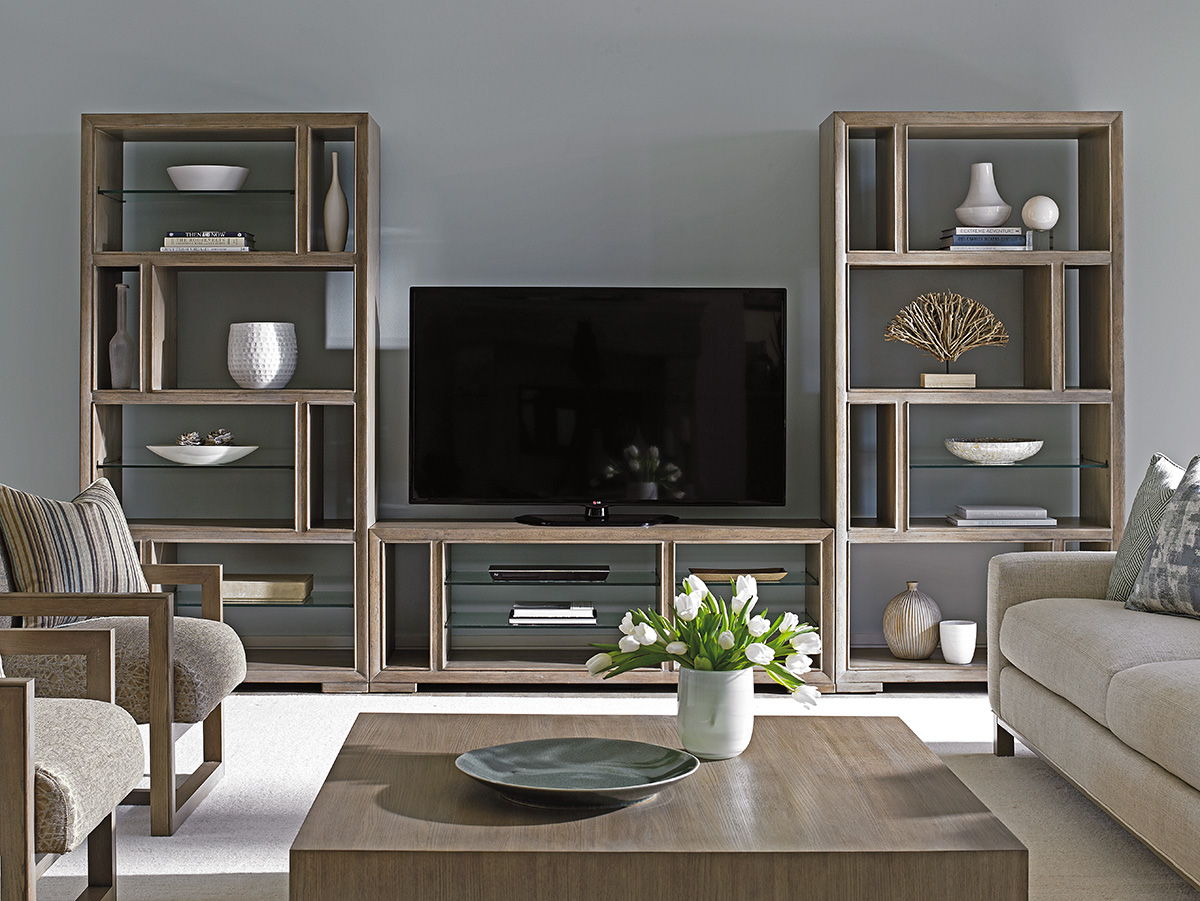 Shadow Play - Windsor Open Bookcase - Light Brown