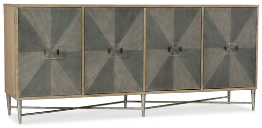 Melange - Zola Four-Door Credenza - Light Brown