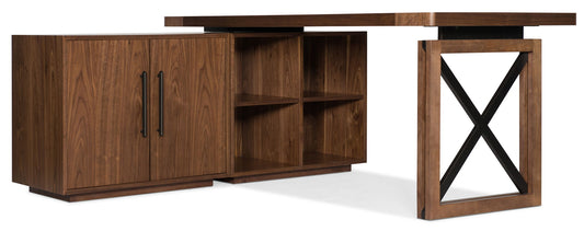 Home Office - Bunching Short Bookcase - Dark Brown